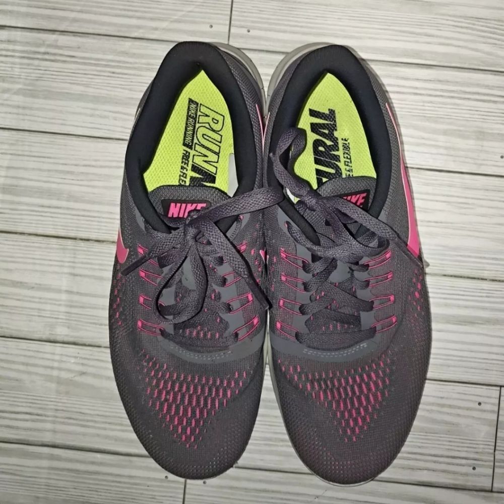 Nike Free RN Womens Size 8 Gray Athletic Running Shoes Sneakers 831509-006 - Picture 7 of 10